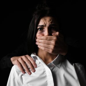 Women crying for help